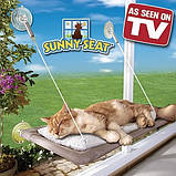 Лежанка для котів і кішок на вікно, балкон. Полиця для домашніх тварин Sunny Seat Сани звт до 22 кг, фото 2