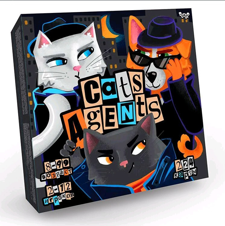 Дитяча розважальна гра Danko Toys CATS AGENTS, G-CA-01-01