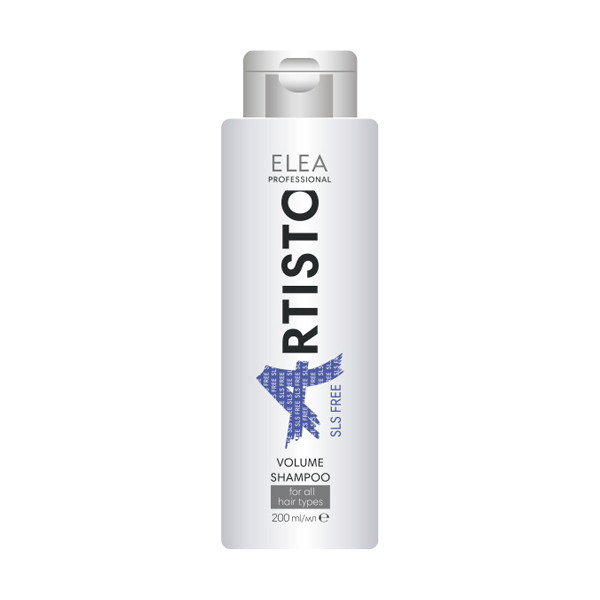 Шампунь безсульфатний для об'єму волосся Elea Professional Artisto SLS Free Volume Shampoo 200 мл