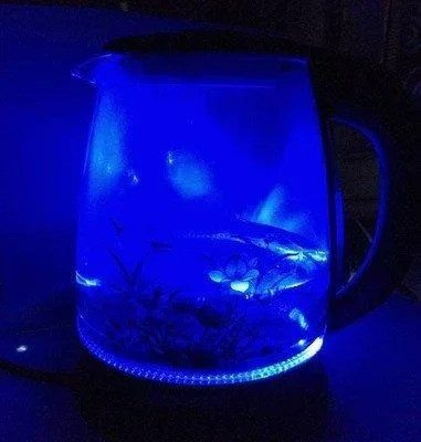 Электрочайник стекло Витек Германия LED подсветка чайник 2400Вт ER 187 RT - фото 4 - id-p730629777