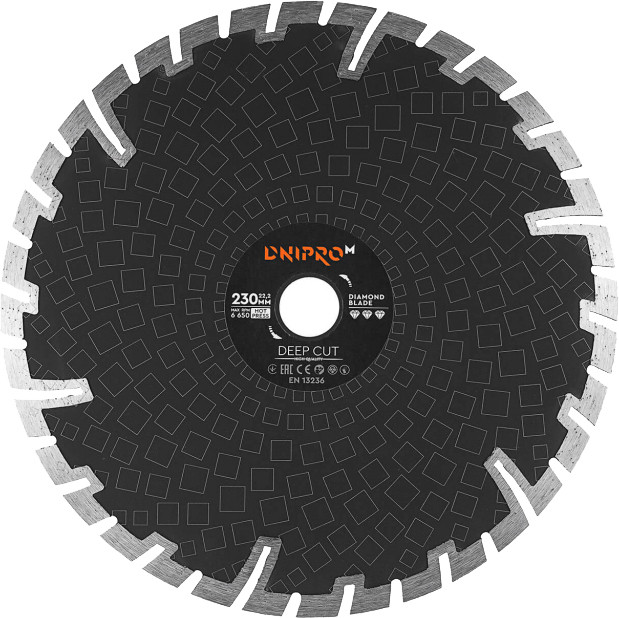 Диск діамантовий 230*22.2мм Dnipro-M Deep Cut