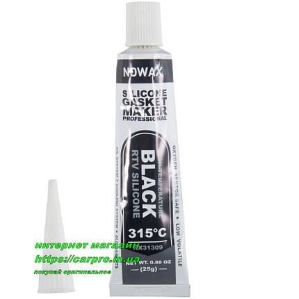 Герметик формувач прокладок високотемпературний Чорний Nowax Gasket Maker BLACK, фото 2