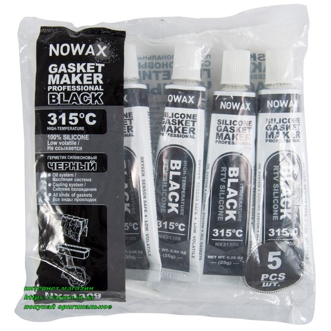 Герметик формувач прокладок високотемпературний Чорний Nowax Gasket Maker BLACK