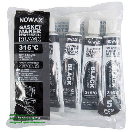 Герметик-формувач прокладок високотемпературний Чорний Nowax Gasket Maker BLACK, фото 1
