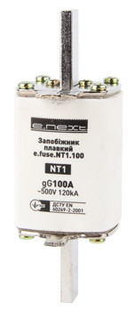 Запобіжник плавкий e.fuse.NT1.63, габарит 1, 63 А, E.NEXT (i0760083)