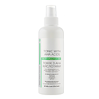 Тоник с AHA кислотами Tonic with AHA Acids Green Pharm, 250 мл