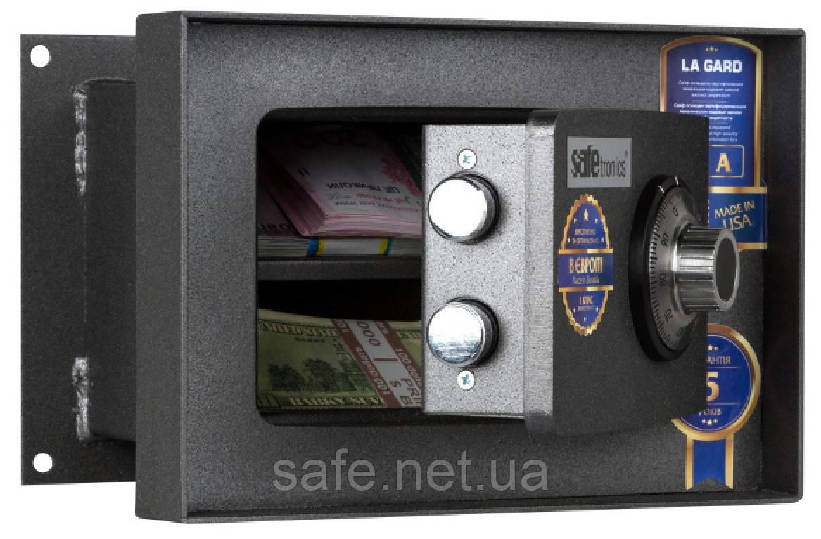 Сейф вбудований у стіну Safetronics STR 14LG (ВxШxГ:194x280x182), сейф у стіну, сейф-михайк, сейф для дому