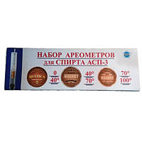 Набір ареометрів для спирту АСП-,3