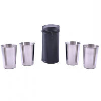 Набір чарок з нержавіючої сталі 150 мл. Похідний набір чарок