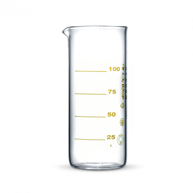 Стакан мірний 100мл (високий) з паспортом, фото 1