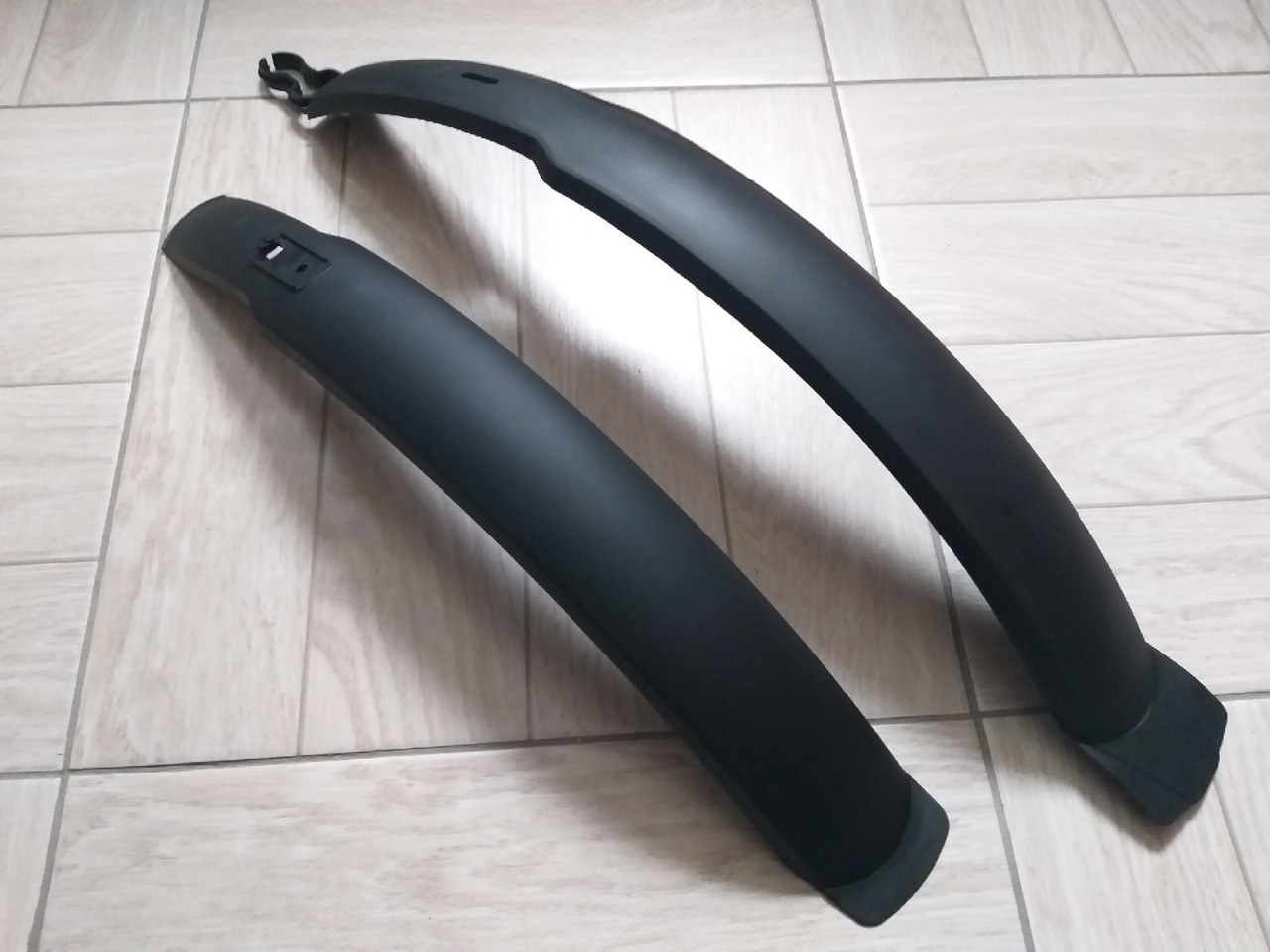 Крила на велосипед 26" довгі, чорні (щитки, болотники, велокрила), фото 1