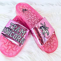 Шлепанцы Justice Slide Sandals Unicorn Glitte (оригинал)