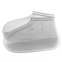 Бахіли на взуття силіконові від води і бруду (S, White) | Багаторазові бахили-чохли для взуття (kz143-LVR)