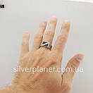 Срібний перстень із чорним каменем і золотом. Чоловіче срібне кільце печатка 20 розмір, фото 8