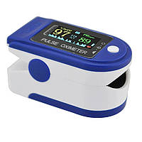 Пульсоксиметр напалечный Fingertip Pulse Oximeter AB-88 (White Blue) | Пульс оксиметр портативный (kz153-LVR)