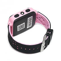 Дитячий розумний смарт-годинник Smart baby watch Q529 GPS з камерою прослуховування для дітей із трекером Рожевий, фото 6