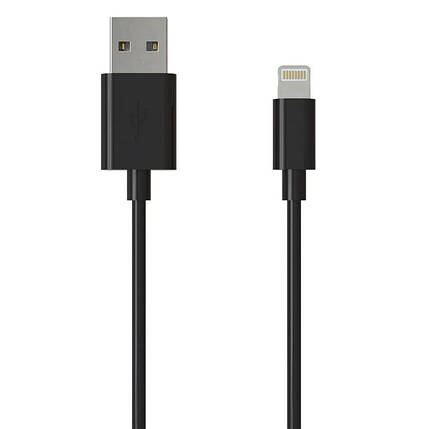Кабель Grand-X USB-Lightning 1m Black (PL01B), фото 3