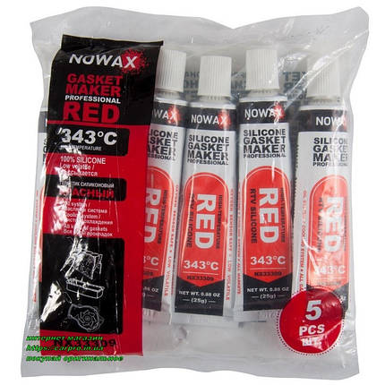 Герметик-формувач прокладок високотемпературний Червоний Nowax Gasket Maker RED, фото 1