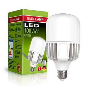 Лампа LED EUROLAMP 100W E40 5000K 9600Lm LED-HP-100405 (світлодіодна високопотужна)