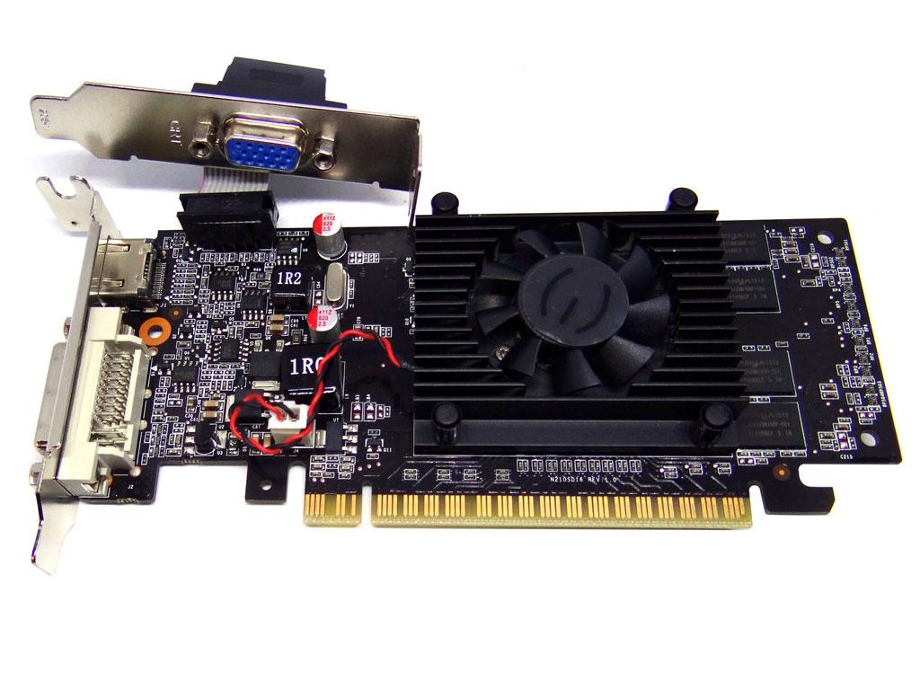 Відеокарта EVGA Geforce 210 1Gb PCI-Ex DDR3 64bit (DVI + HDMI + VGA) низькопрофільна