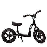 Детский беговел 12 дюймов (колеса EVA, пластиковый обод) PROFI KIDS M 5455-6 Черный