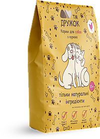 Преміум корм для собак великих та середніх порід ТМ Дружок зі смаком Курки  (10кг)
