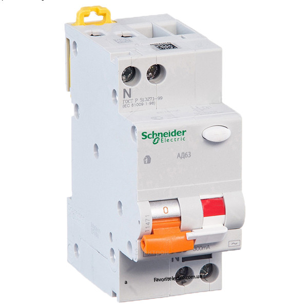 Купити Диф автомат Шнайдер 25а 300мА АД63 Schneider Electric 11471 ...