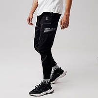 Мужские брюки-карго Пушка Огонь Xeed S модные молодежные черные штаны cargo весна подростковые брюки карго