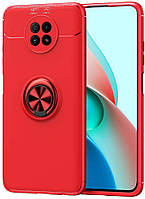 Чехол с кольцом Xiaomi Redmi Note 9T Autofocus Красный