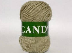 Пряжа вовняна Vita Candy, Color No.2525 оливкова