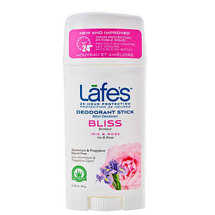 Lafe's Deodorant Stick - Bliss (Iris + Rose) Дезодорант без алюмінію, соди, парабенів, триклозану, натуральний, 63 г