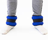 Обтяжувачі для ніг та рук (манжети для фітнесу та бігу) еластичні OSPORT Pro 2шт по 3кг (OF-0065), фото 8