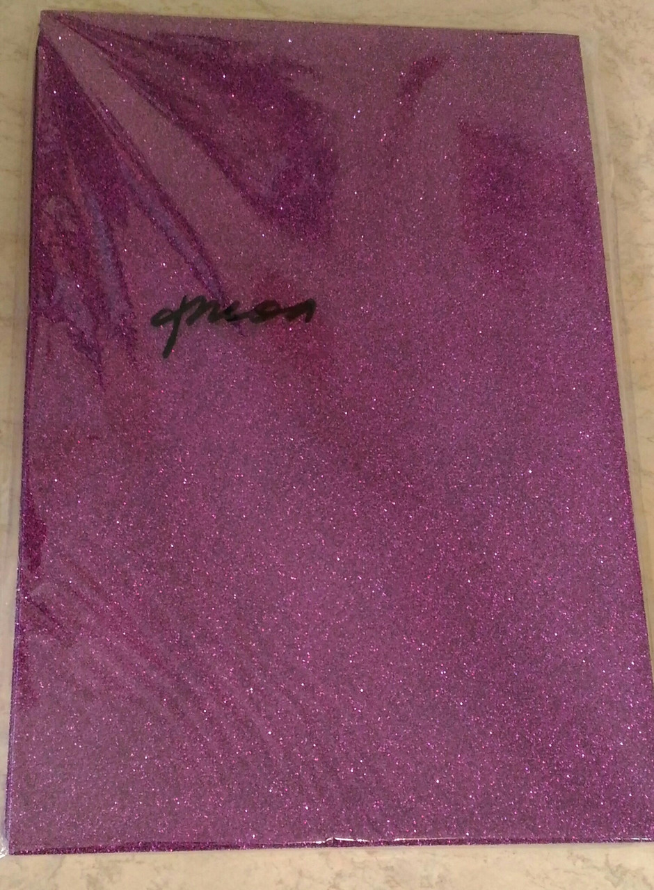 Фоміран із глітером 20*30 см товщина 2 мм фіолетовий, фото 1