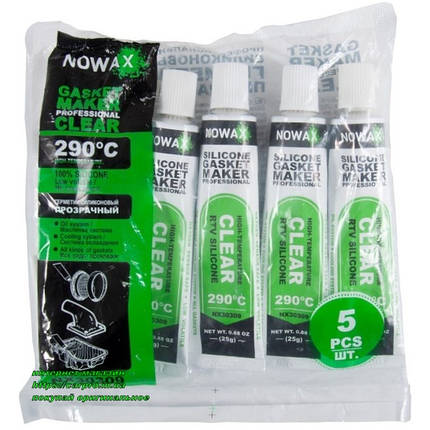 Герметик формувач прокладок високотемпературний Прозорий Nowax Gasket Maker CLEAR, фото 2