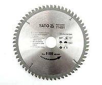 Диск пиляльний по алюмінію YATO : 350х30х3.2x2.5 мм, 100 зубців, R.P.M до 4500 1/хв [10] YT-6099
