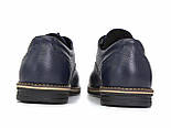 Синие туфли кожаные броги мужская обувь демисезонная Rosso Avangard Сomfort Floto Blu, фото 3