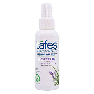 Lafe's Deodorant Spray Soothe (Lavender + Aloe) Дезодорант без алюмінію, соди, парабенів, триклозану, натуральний, 118 мл