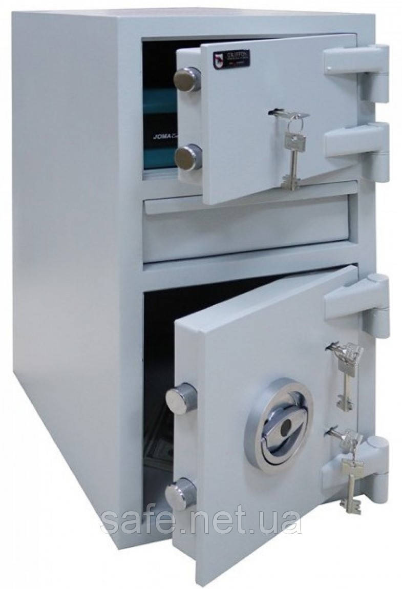 Сейф депозитний для грошей Griffon HD.65.K.K (ВxШxГ:600x300x400), сейф для накопичення виручки та інкасації