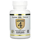 California Gold Nutrition, Immune 4, засіб для зміцнення імунітету, 60 вегетаріанських капсул