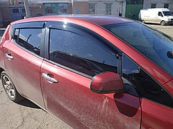 Дефлектори вікон (вітровики) Nissan Leaf 2010->