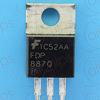 MOSFET N-канала 30В 156А 4.1мОм Fairchild FDP8870 TO220AB