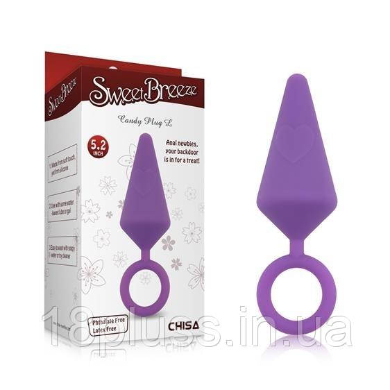 Анальний затор Sweet Breeze Anal Plug L Purple, фото 1