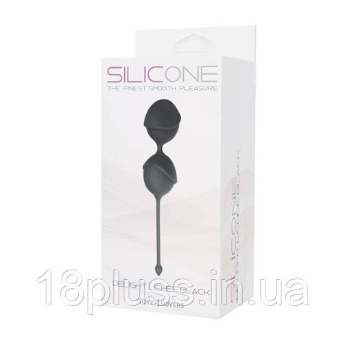 Вагінальні кульки Silicone Delight Lichee Black, фото 1