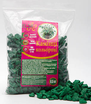 Камені декоративні зелені, 0,5 кг, фото 2