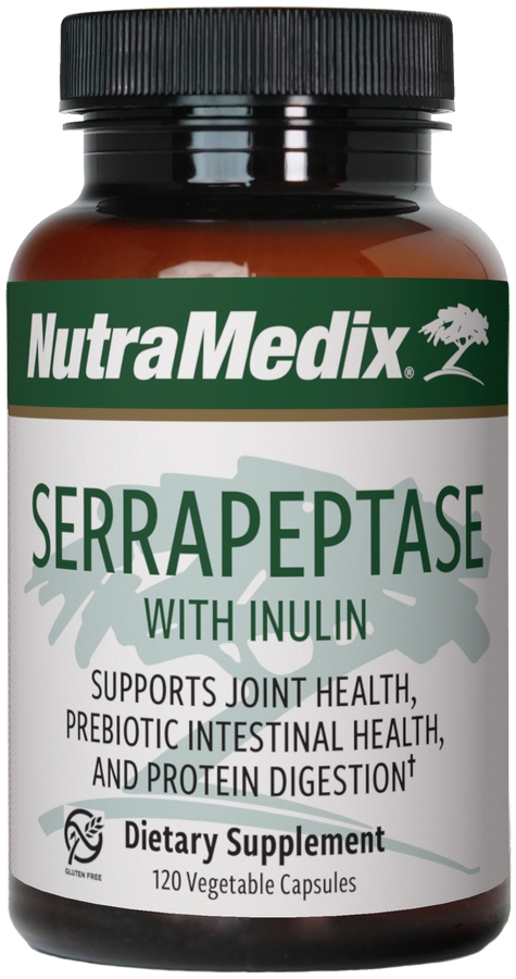 NutraMedix Serrapeptase / Серрапептаза протеолітичні ферменти 120 капсул