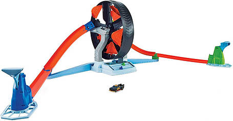 Трек Хот Вілс Вертикруг Круговий протистояння Hot Wheels GJM77 Spin wheel Challenge, фото 2
