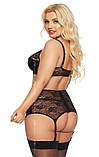 Комплект білизни Softline 1898 Joana, чорний XL, фото 3