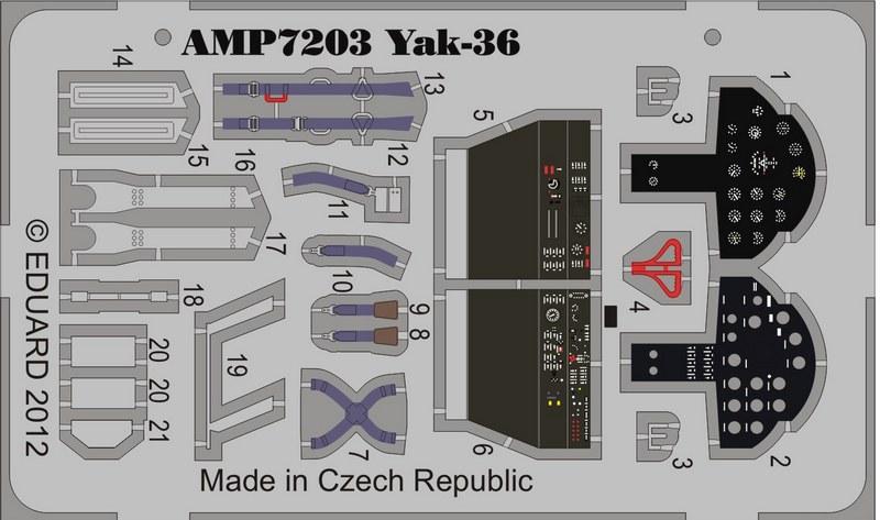 Доповнення 1/72 фототравлення ART model 7203 для ЯК-36