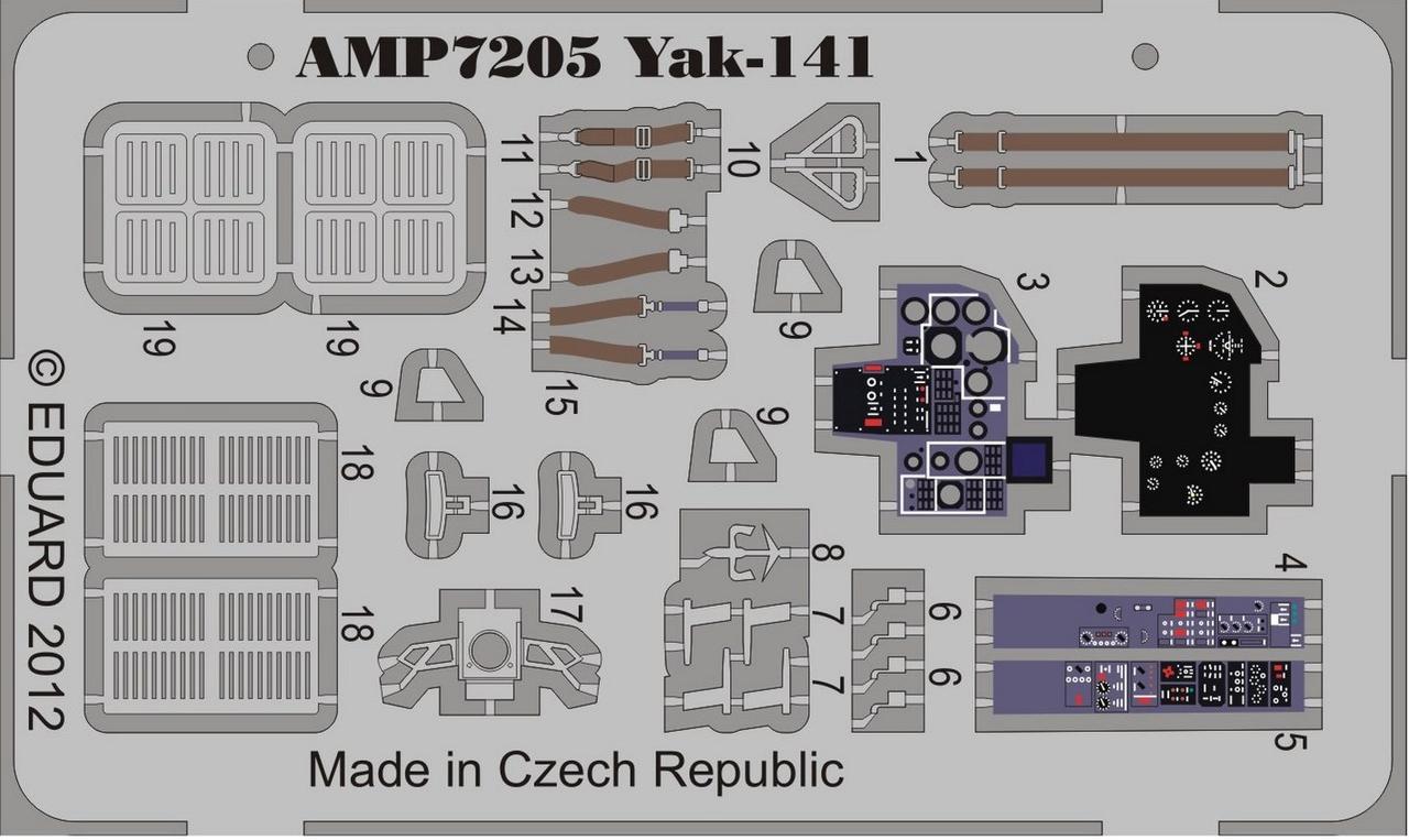 Доповнення 1/72 фототравлення ART model 7205 ЯК-141