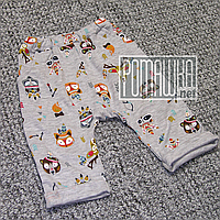Демісезонні весна осінь р 68 3-5 міс модні дитячі штанці для новонароджених малюків ІНТЕРЛОК 4794 Помаранчевих